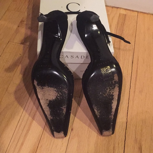 Casadei Suede heels with ankle strap IN BOX - Picture 3 of 4